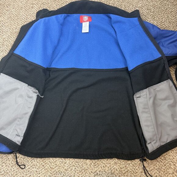 Indianapolis Colts Zip Up Fleece Jacket NFL Apparel Mens Size Medium - Picture 4 of 12